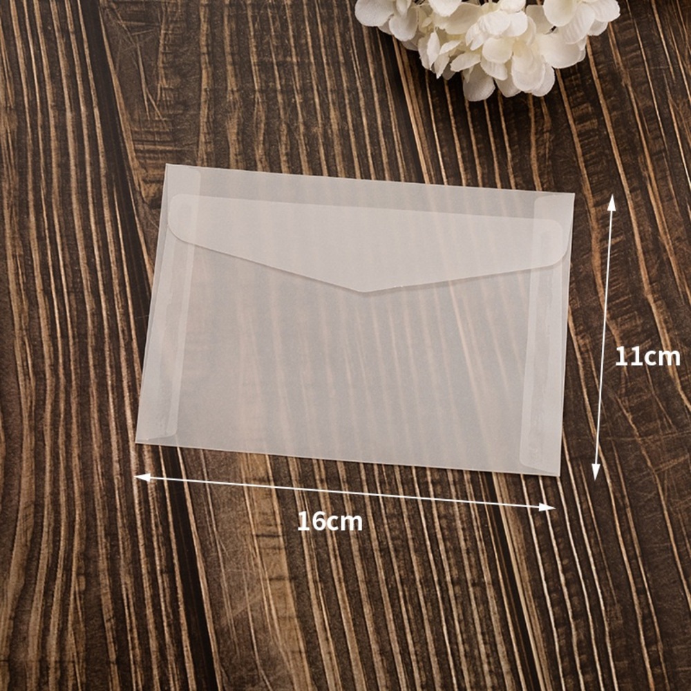 ($10 for 10) Glassine Paper Envelope 16x11cm